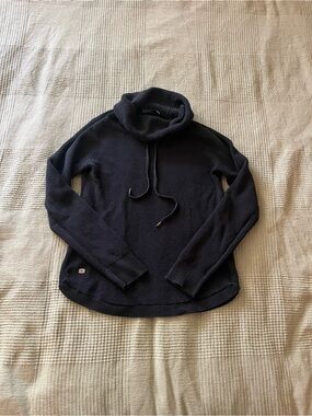 Ralph Lauren Black Cowl Neck Knit Sweater